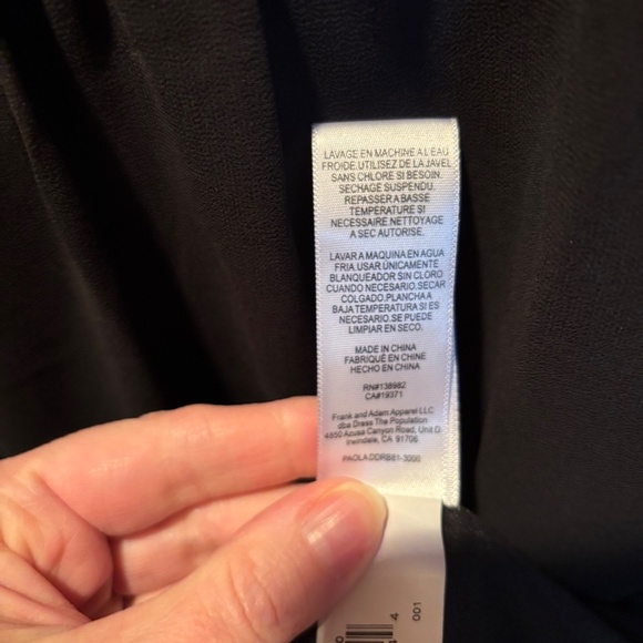 Dress the Population Paola Dress in Black Medium NWT - Picture 7 of 7